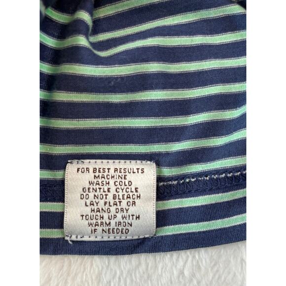 Peter Millar Men's Polo Shirt 100% Cotton Blue Striped Golf Collar Size XXL - Picture 4 of 6